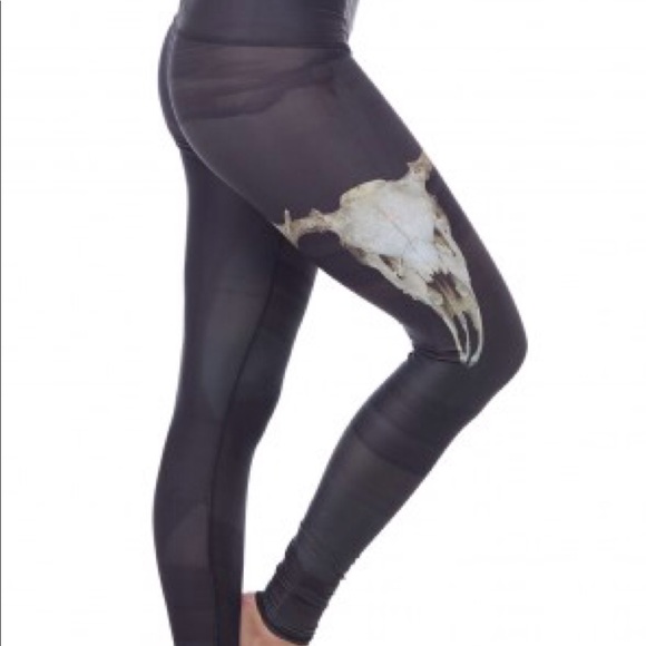 teeki Pants - Teeki Deer Medicine Cow Skull Leggings